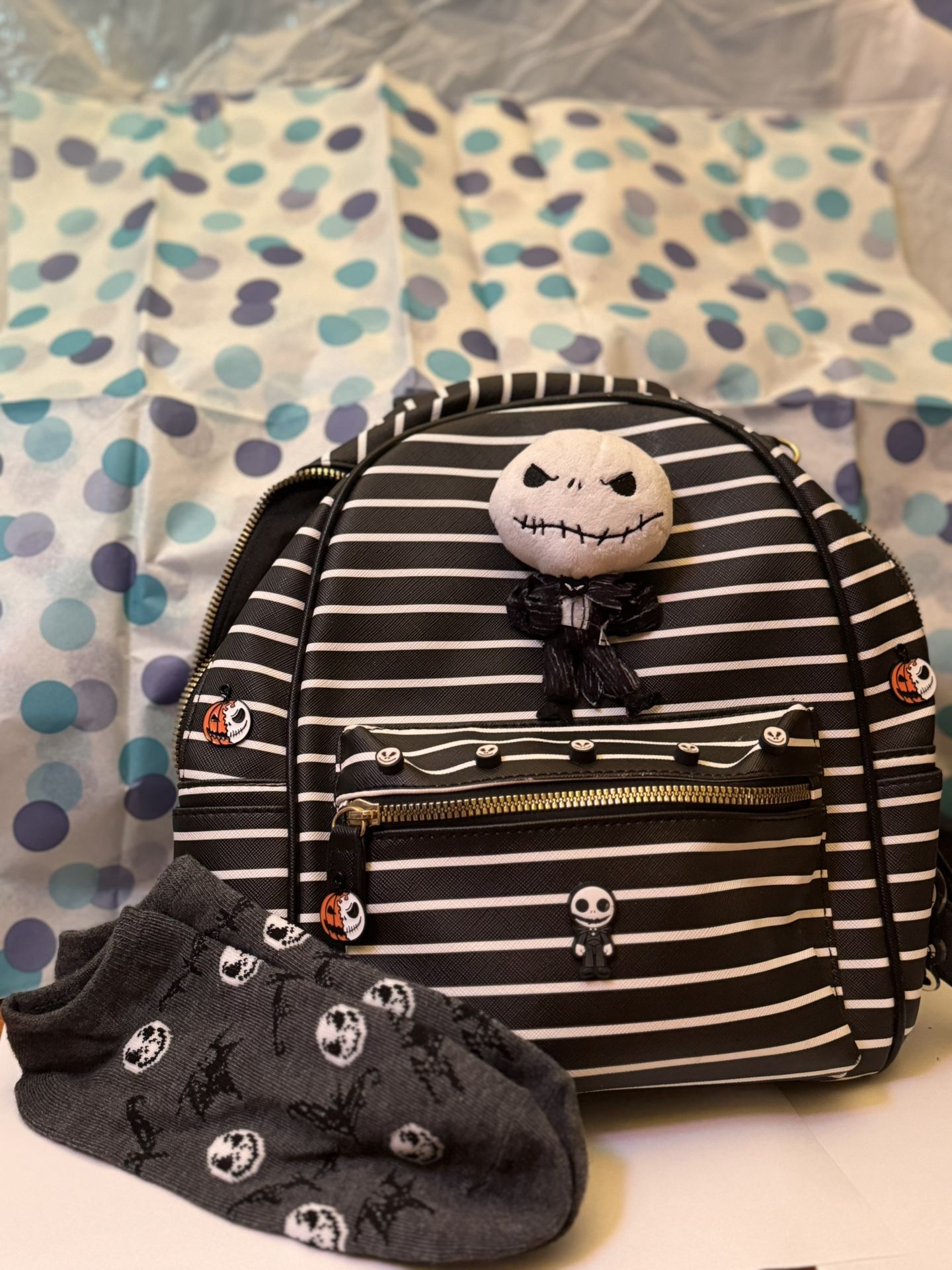 NEW ITEMS!! NIGHTMARE BEFORE CHRISTMAS HANDCRAFTED BACKPACK!