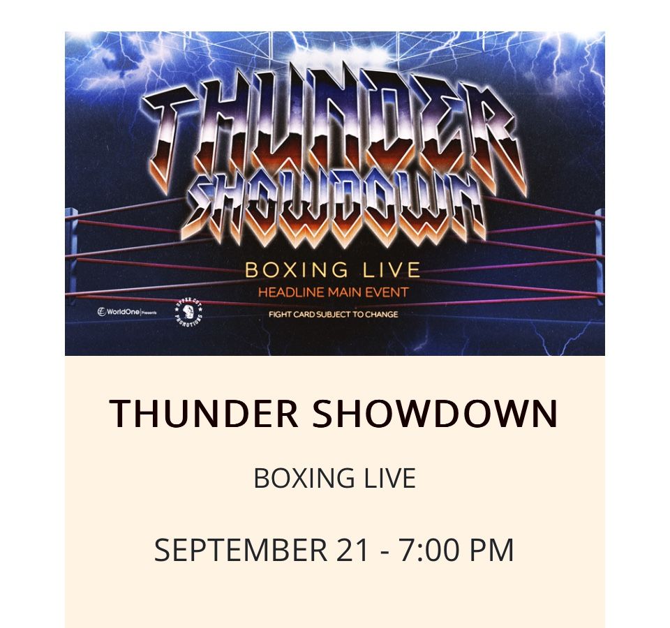 Boxing Thunder ShowDown - 4 Tickets