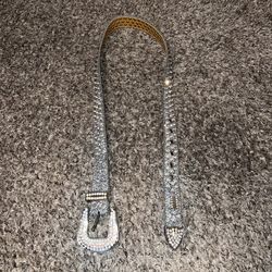 Bb Simon Belt Rhinestones Studded designer Belt Silver Grey Unisex New Crystal Acessorie 