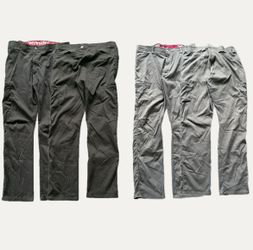 Lot of 2 Used wrangler work pants 38x32