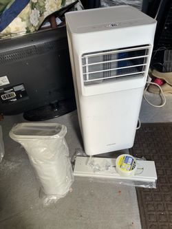 Vassani 8500Btu Portable Air Conditioner Model VAP05R1AWT Used Condition With New Window Kit $100 Firm on Price