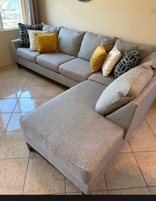 Beautiful Grey Sectional Couch From Jerome's