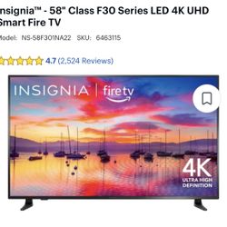 Insignia™ - 58" Class F30 Series LED 4K UHD Smart Fire TV