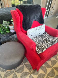 Red chair lounger