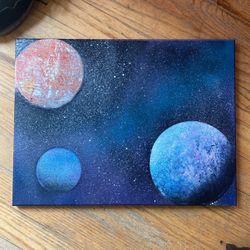 Spray Paint Art On Canvas