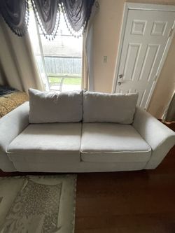 Beige Sand Couch +pull Out Bed
