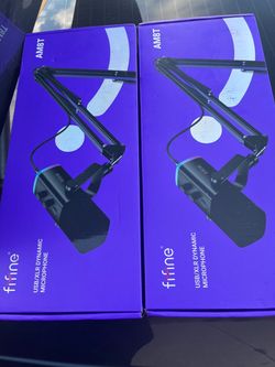 Fifine AM8T USB/XLR Dynamic Microphone – 2 Pack
