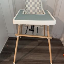 IKEA high chair w/accessories