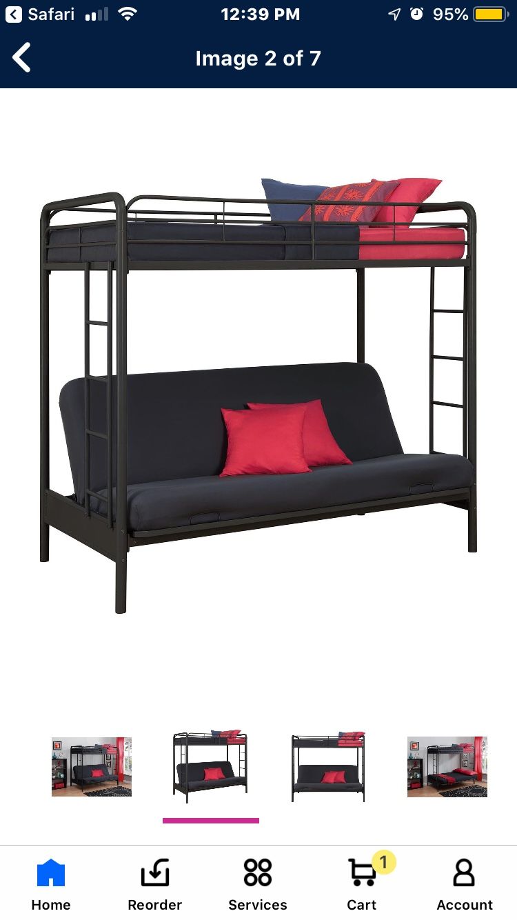 Futon bunk bed