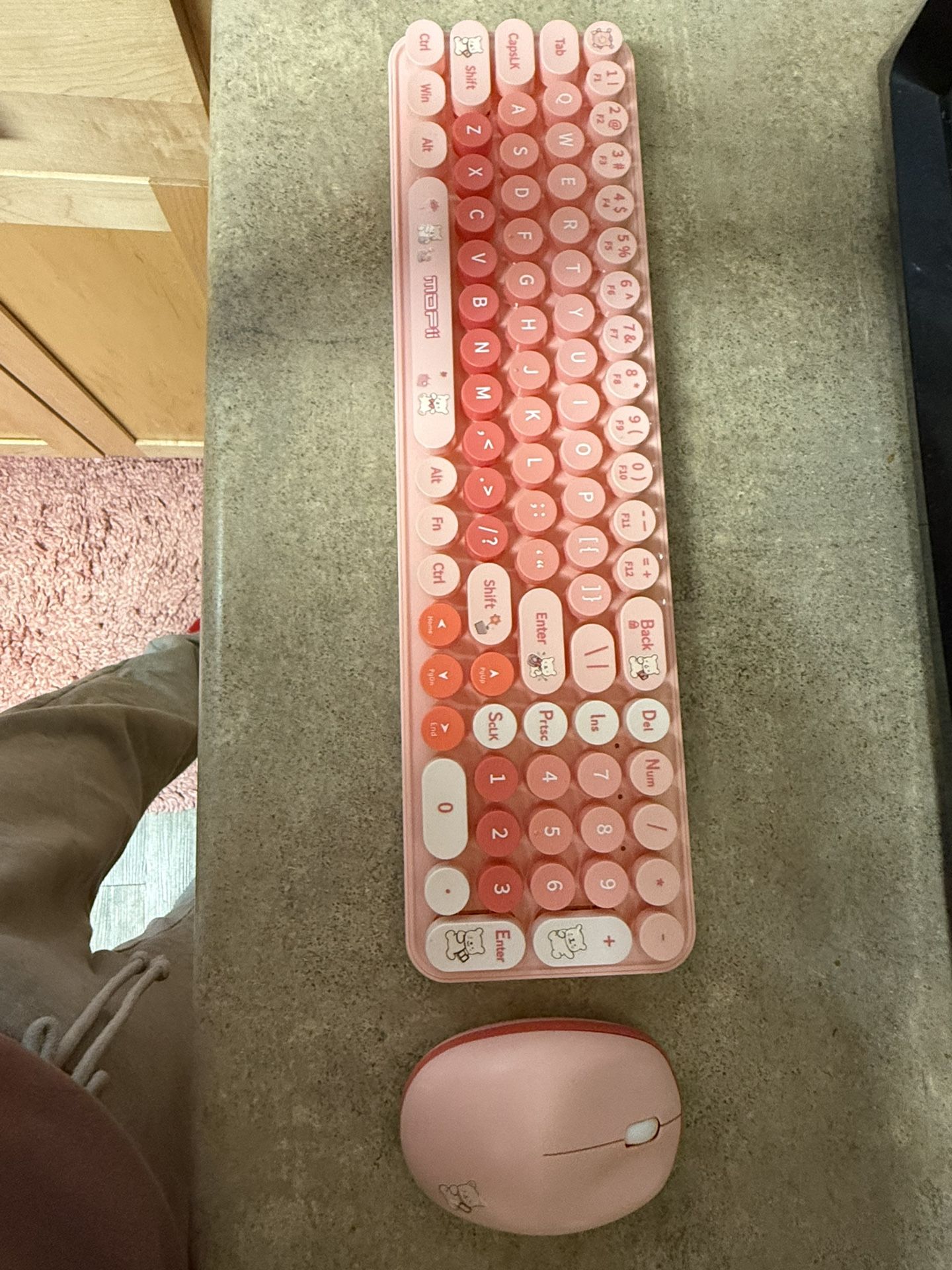 Wireless Keyboard Pink