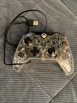 Wired Xbox Controller Clear Transparent