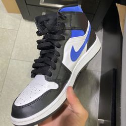 Size 9 - Jordan 1 Mid Racer Blue 2021