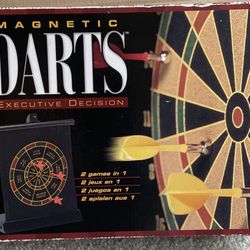 Magnetic Dart Board Kids, Dart Board Game with 6 Magnetic Darts, opened box