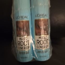 LOT OF 2  L'Oreal Magic Root Cover Up VIBRANT RED NEW