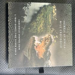 One Troy Ounce Animals Of Africa Nile Crocodile 200 Bucks