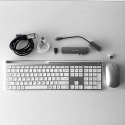 Wireless Mouse & Keyboard + adapters ($123 value)