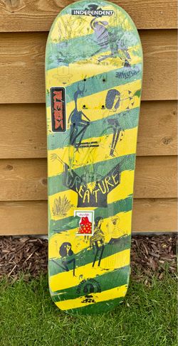 CREATURE SKATEBOARDS  Snake Barf LG Skateboard Deck 8.6''- used skateboard deck only