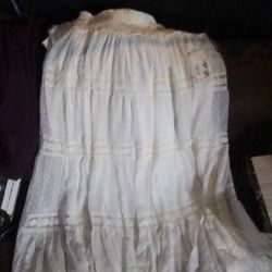 Black Rainn Ivory Floral Lace Skirt NWT - Size 2X- Romantic Boho