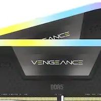 CORSAIR - VENGEANCE RGB 64GB (2x32GB) DDR5 6400MHz C32 UDIMM Desktop Memory 