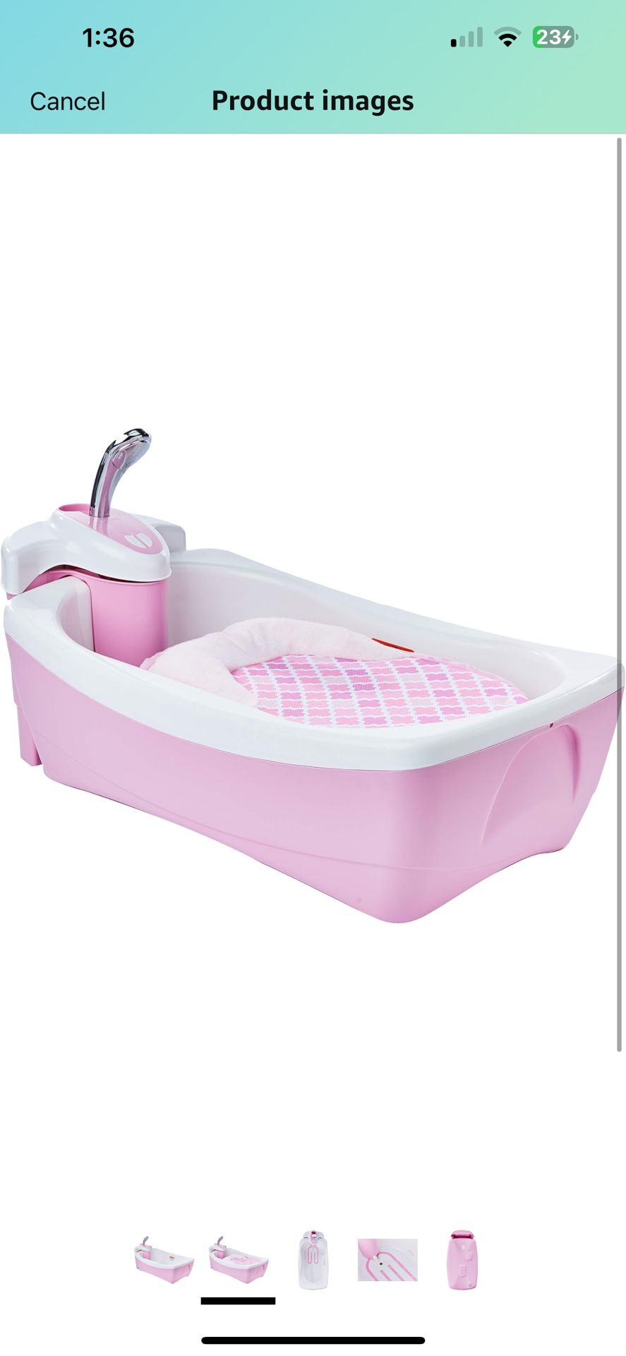Summer Infant Lil Luxuries Whirlpool Bubbling Spa Baby Tub