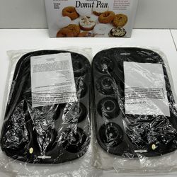 Lot Of 2 New Pampered Chef Mini Donut Pans 24 Donuts