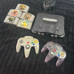 Nintendo 64 + 5 Games 