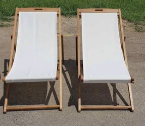 Beach Chair Recliner Chair Set of 2 Adjustable Lounge Chair Outdoor Folding Portable Reclining Chair