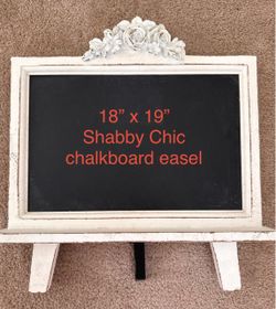 Shabby chic chalkboard easel