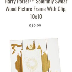 NEW Hallmark Harry Potter Picture Frame with Clip, 10x10