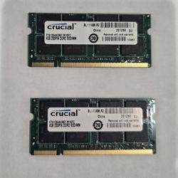 8 GB DDR2 667 PC-5300 , LAPTOP Ram (4GB X 2 Module Sticks)