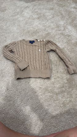 Polo Ralph Lauren Tan / Beige Girl’s Cable Knit Sweater Size 4T