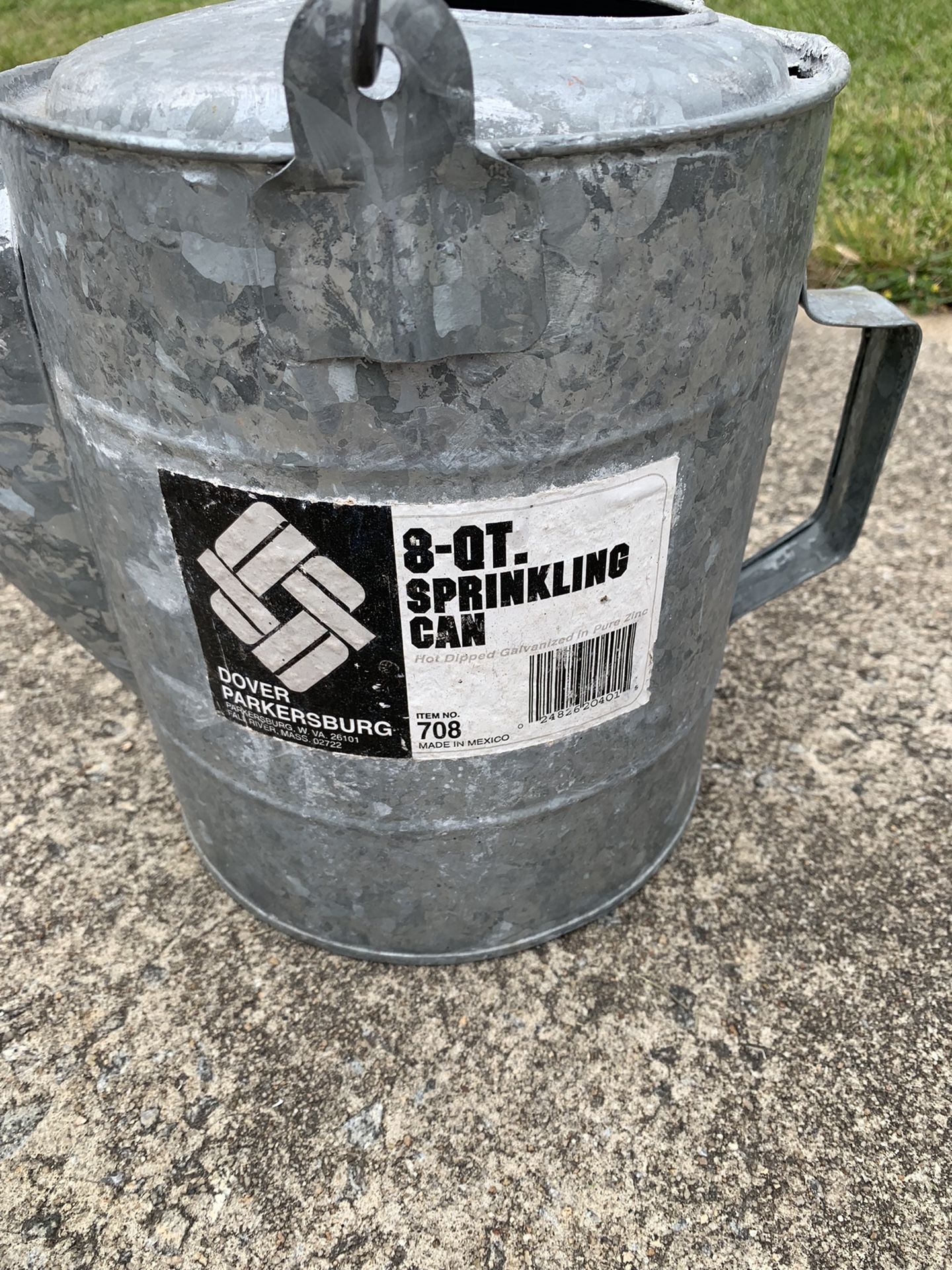 Galvanized Sprinkler Water Can