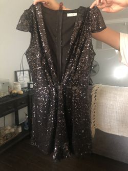 Black New years Ladys Romper