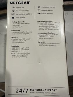 Netgear AC1900 WiFi Mesh Extender (EX6400) – Great Condition
