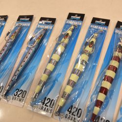 Nomad Streaker Jigs In Both 420 & 320 gram sizes - Multiple Patterns Available