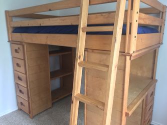 Pine loft clearance bed