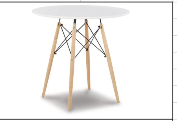 NEW!!! Jaspeni White/Natural Dining Table
