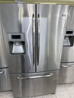 GE Front door stainless steel super clean