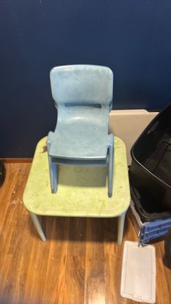 Kids Plastic Table and Chair Set