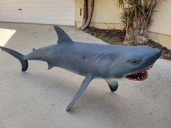 SHARK MOUNT TAXIDERMY DISPLAY LIFESIZE STATUE 4-5 FT WALL FISH 🐟  GREAT WHITE