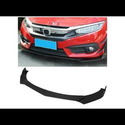 New! “G-Plus” PIT 66 Universals Car Front Bumper Lip Splitter. Matte-Blac