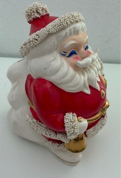 VINTAGE CHRISTMAS SANTA BANK FIGURINE