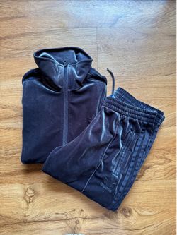 Adidas Royal Blue Velour Tracksuit. Size S. Like New.