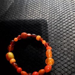 Beautiful Hand Made Glass Bead Bracket size Med.