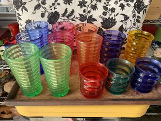 Colorful Outdoor party glassware for indoors our outside festivities 🥳