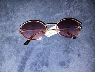 Vince Camuto Gold Round Sunglasses