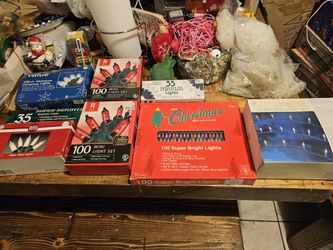 Vintage Christmas Lights Never Used