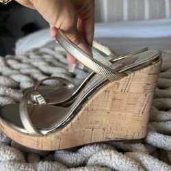 Aquazzura Wedges Gold 