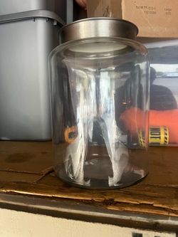 Glass cookie jar
