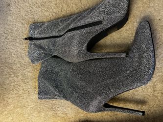 Silver Vicky heels